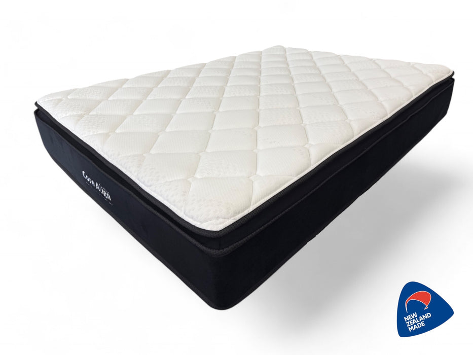 CoreAlign (NZ Made Premium Quality) - 5 Zone Pillow Top Pocket Spring Mattress & Base
