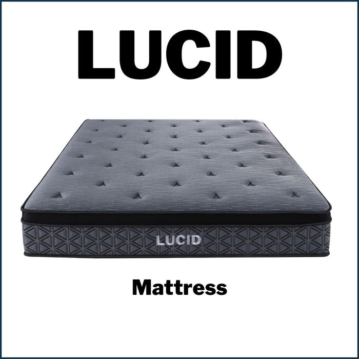 Lucid Euro Top Memory Foam Pocket Springs Mattress Double