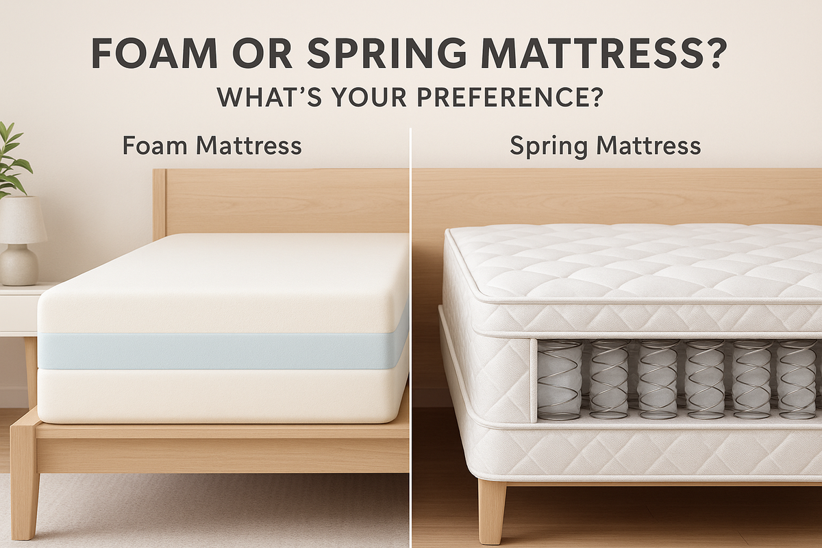 Foam Or Spring Mattress? What’s Your Preference? — Budget Beds