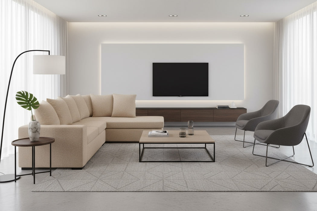 NZ Made Fabric Lounge Suite - Atlantic