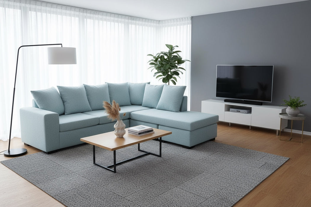 NZ Made Fabric Lounge Suite - Atlantic