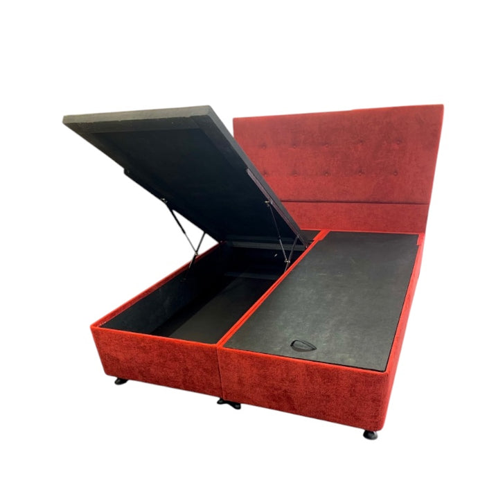 Gas Lift Storage Base + Headboard + Mattress