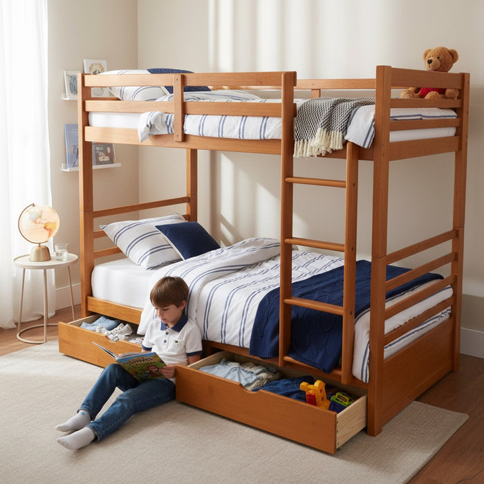 Space Saver - Wooden Bunk Bed