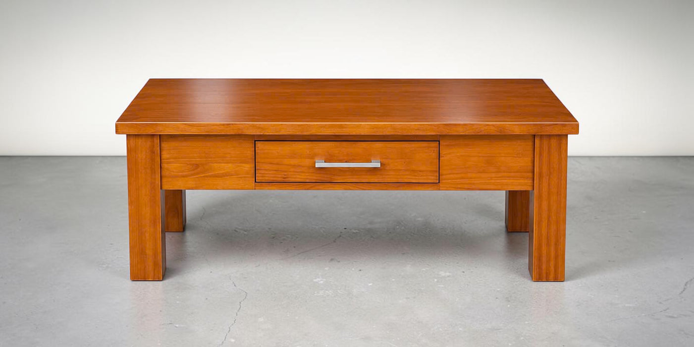 Wooden Coffee Table with Drawer