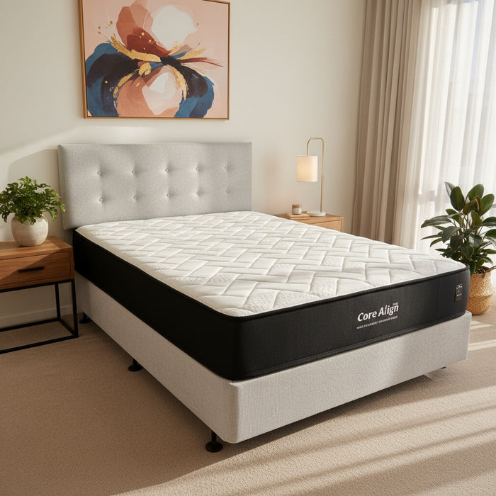 CoreAlign (NZ Made Premium) - 5 Zone Pillow Top Pocket Spring Mattress & Base