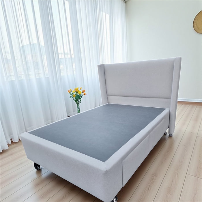 2 Piece Queen Combo Deal - Standard Drawer Bed Base with Headboard