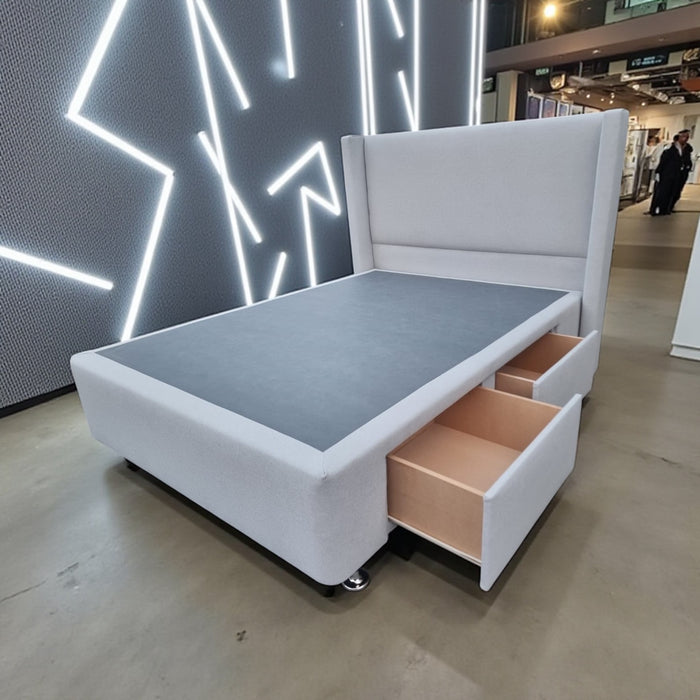 2 Piece Queen Combo Deal - Standard Drawer Bed Base with Headboard