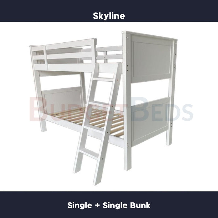 Skyline Solid Wood Bunk Bed Single