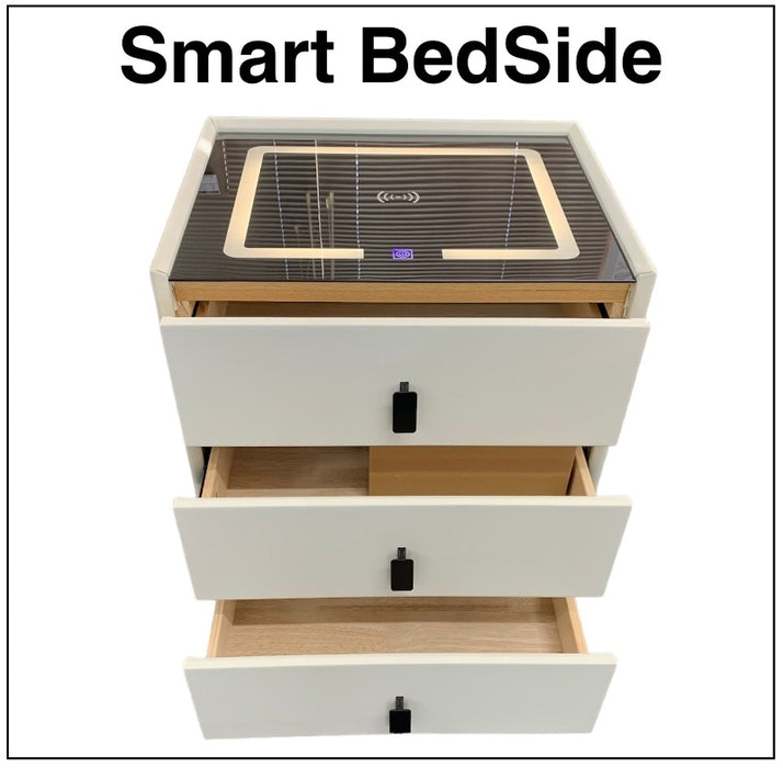 Smart Bedside with Wireless Charging — Budget Beds