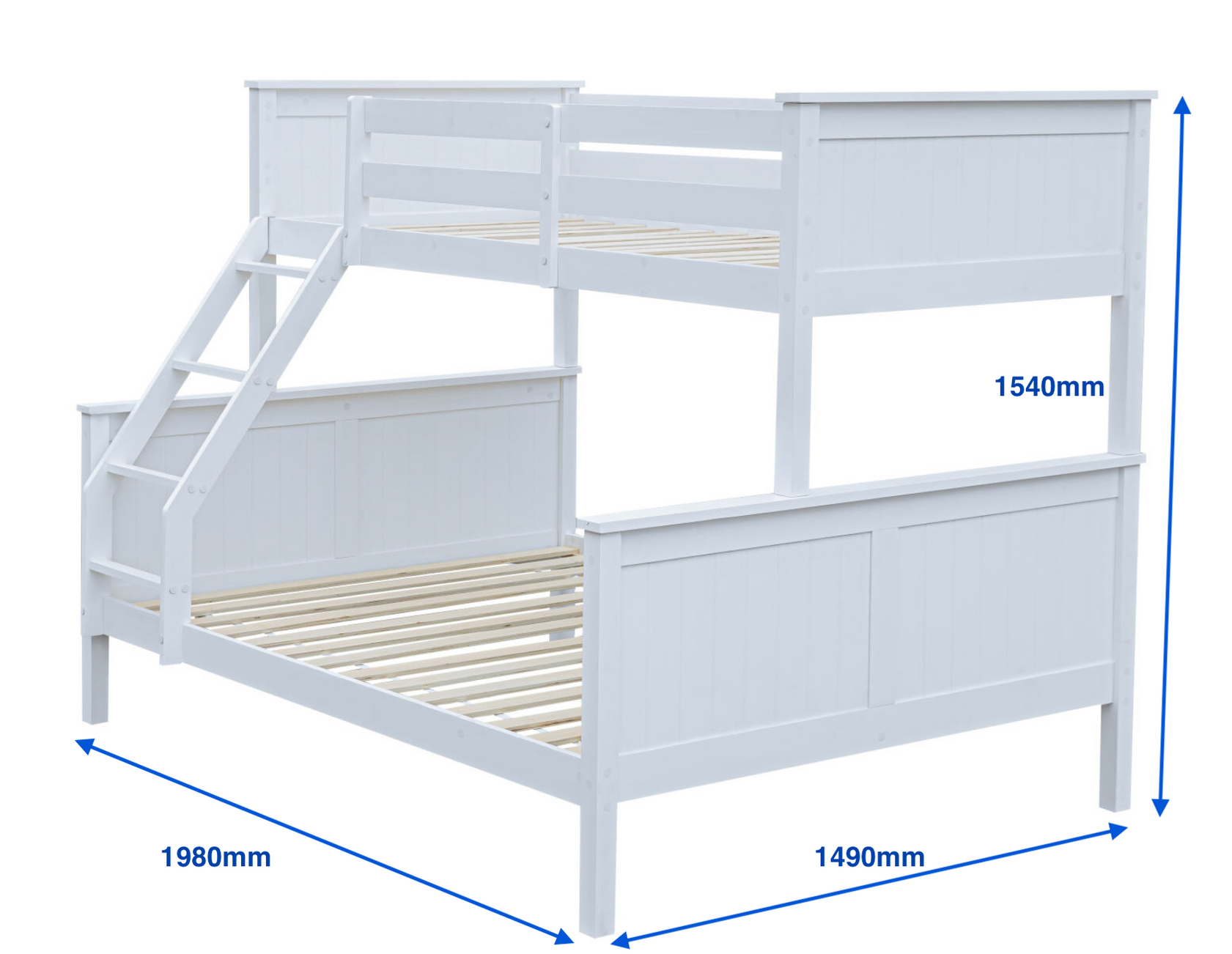 TwinTower Wooden Bunk Bed - — Budget Beds