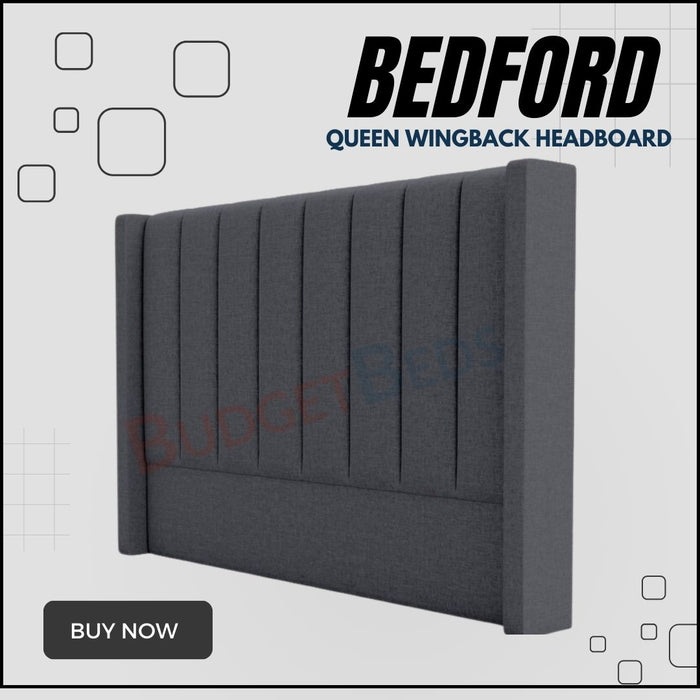 Bedford Paneled Headboard with Wings (Queen)