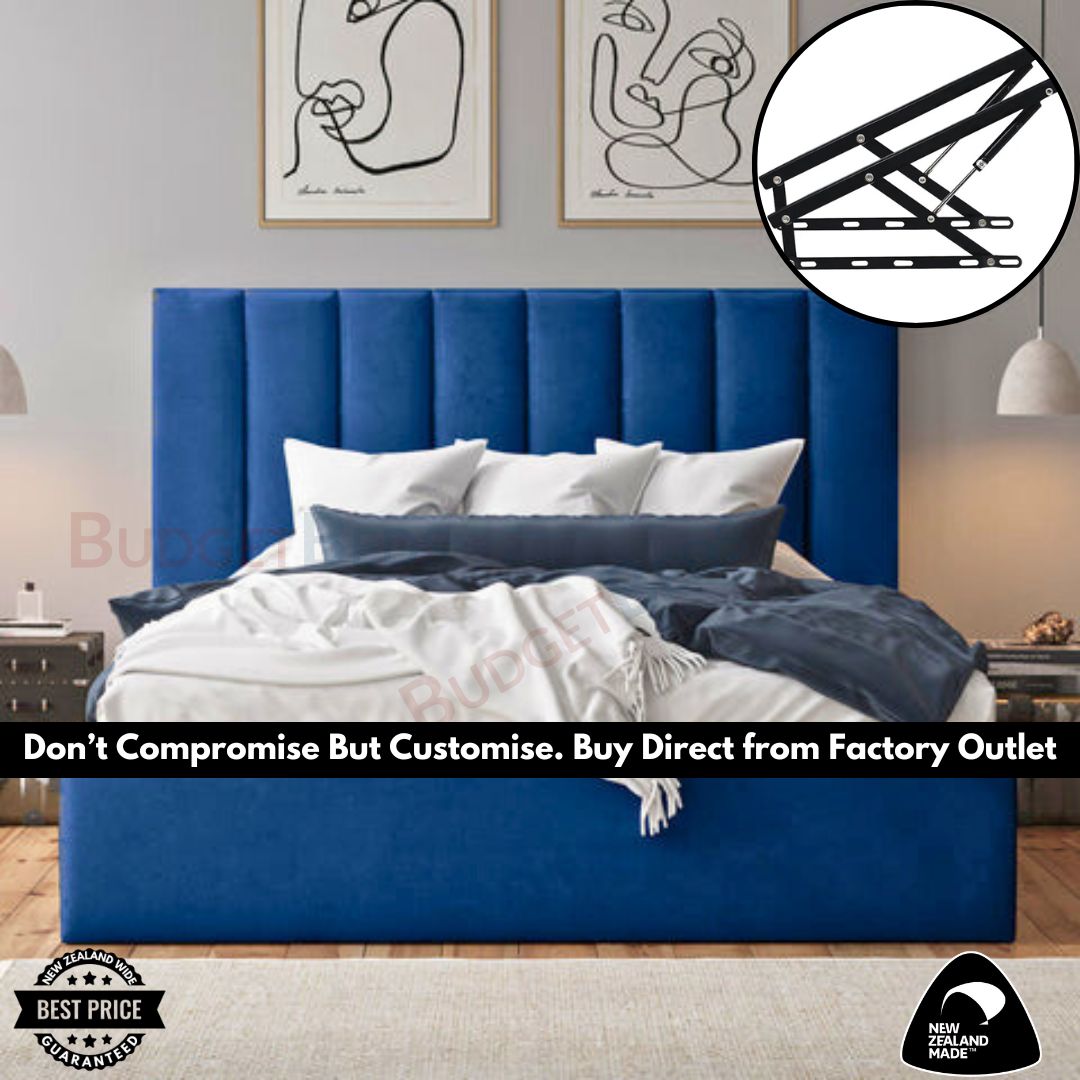 Gas Lift NZ Made Storage Bed Double Free Delivery at Budget Beds