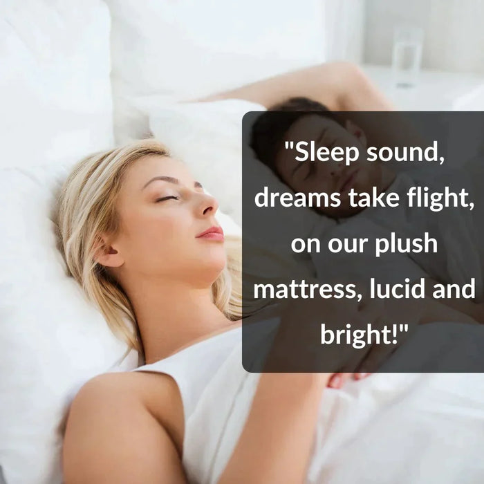 Lucid Euro Top Memory Foam Pocket Springs Mattress - Queen