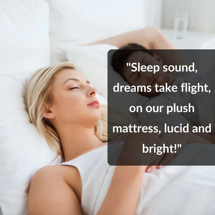 Lucid Euro Top Memory Foam Pocket Springs Mattress - Single