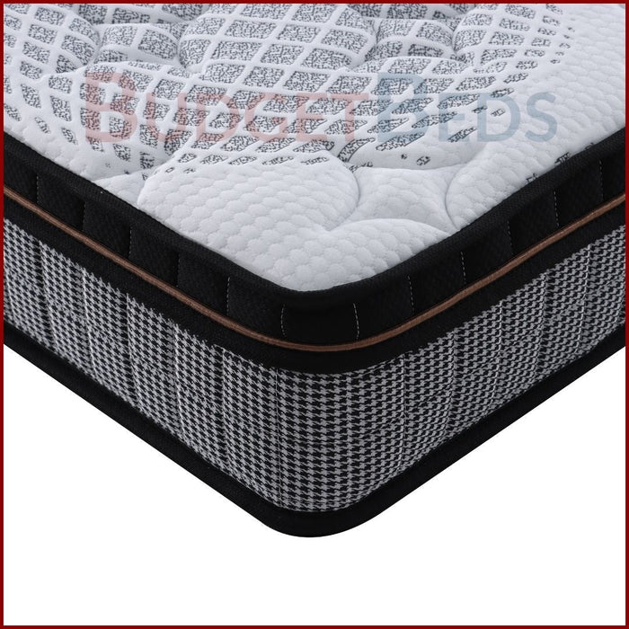 Comfort and Rest Pocket Springs Mattress with Bed Base - King Single