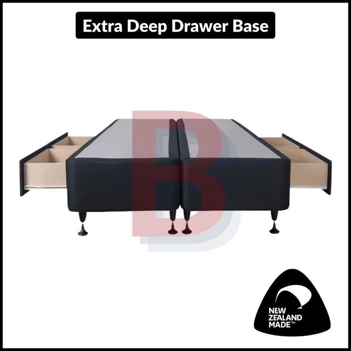 Deep Drawer Bed Base Size - Queen Split (NZ Made)