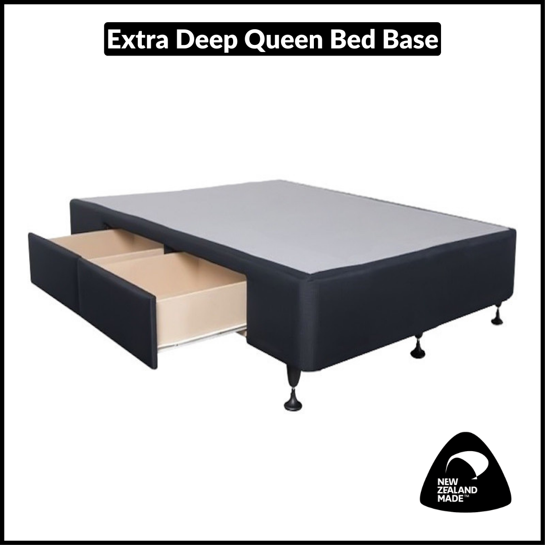 Deep Drawer Bed Base Size Queen (NZ Made) freeshipping Budget Beds
