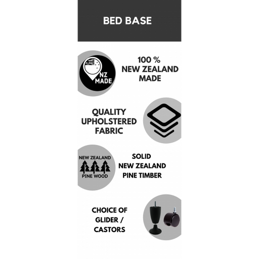 Bed Base Long Single Size (NZ MADE) freeshipping - Budget Beds