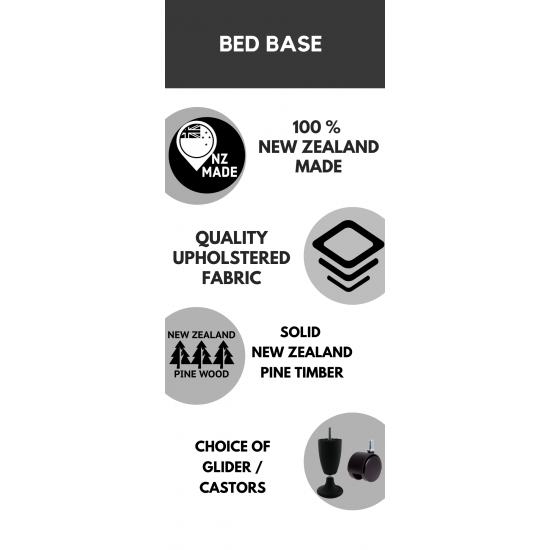 Bed Base Long Single Size (NZ MADE) freeshipping - Budget Beds