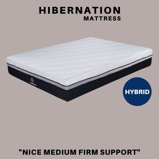 Hibernation Hybrid Mattress & Bed Base- Queen freeshipping - Budget Beds