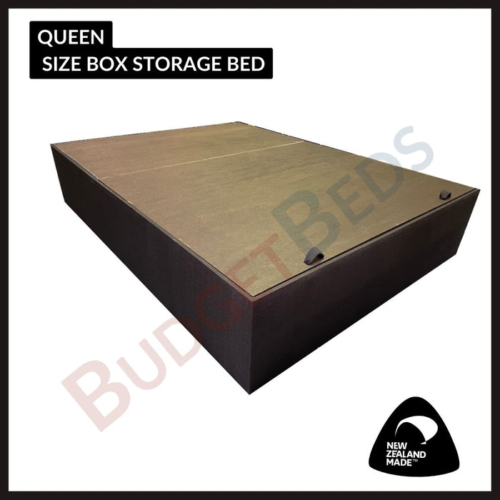 Storage Bed Base (Hinges) - Premium Quality NZ Made (Queen)