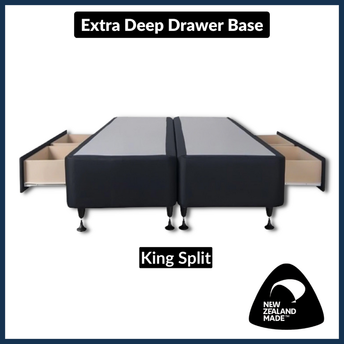 Deep Drawer Bed Base Size - King (NZ Made)