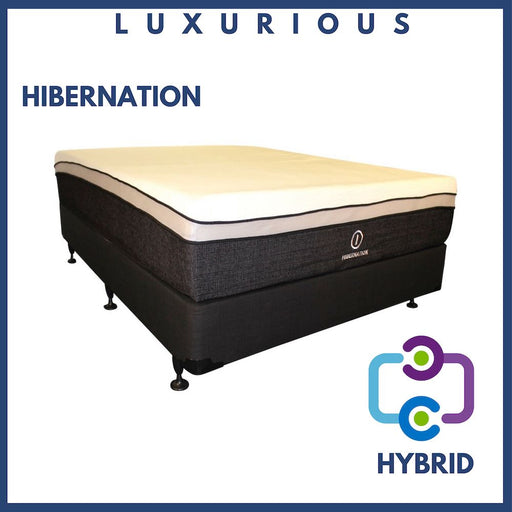 Hibernation Hybrid Mattress & Bed Base- Queen freeshipping - Budget Beds