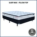 Sleep Max Pillow Top Mattress - Double freeshipping - Budget Beds