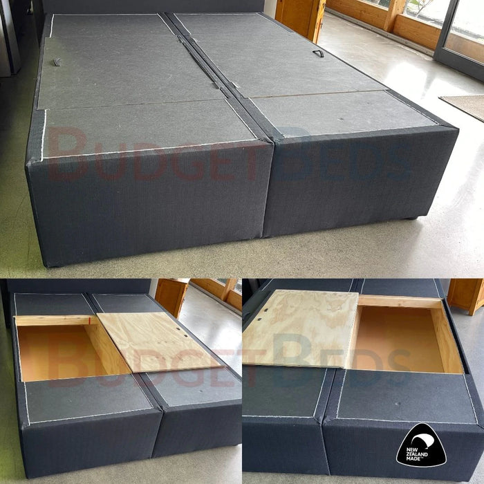 NZ Made Super King Split Storage Bed Base